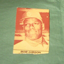 1971 MILK DUDS HAND CUT BOB GIBSON CARDINALS HOF VG