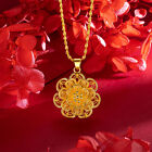 Gold Color Pendant Bird's Nest Lucky Clover Flower Heart Necklace Accessories