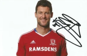 MIDDLESBROUGH: DAVID NUGENT SIGNED 6x4 PORTRAIT PHOTO+COA - Picture 1 of 1