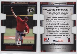 2008 TRISTAR Prospects Plus PROminent Orange Die-Cut /5 Tyler Chatwood #89