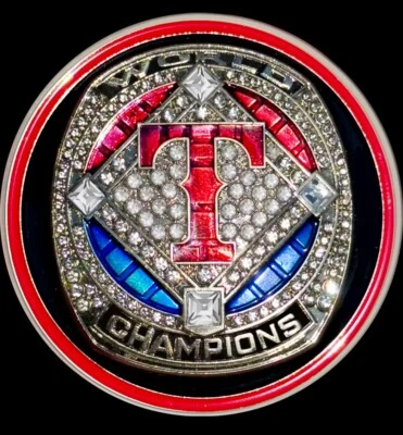 Texas Rangers Béisbol Serie Mundial Campeones Policía Seguridad Anillo Desafío Moneda⚾️ Foto 1 de 3