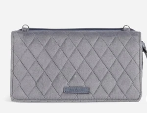 NWT Vera Bradley Factory Style RFID Wallet Crossbody - velvet carbon - Picture 1 of 8