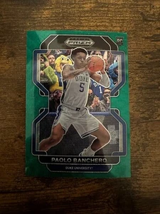 2022-23 Panini Prizm Draft Picks - Green Wave Prizm #52 Paolo Banchero (RC) - Picture 1 of 2