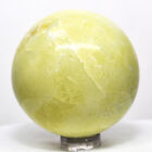 49mm Gelb Serpentin Sphäre Natürlich Kristall Poliert Healerite Mineral - Indien