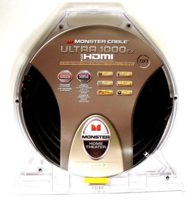 🔥NEW! MONSTER® Longest 72FT (22 Meter) Ultra Series 4K HDMI 1000 EX HDMI Cable - Image 1 of 2