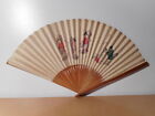 Eventail ancien japonais décor peint personnage danseuse japonaise Japon
