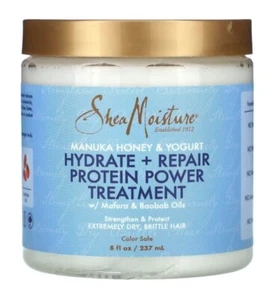 SheaMoisture Manuka Honey & Yogurt Hydrate + Repair Protein Power Treatment 8 Fl - Picture 1 of 3