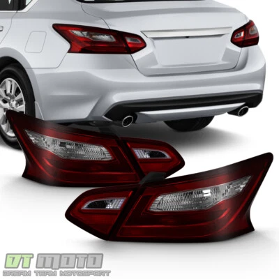 *Rojo ahumado* Luces traseras para sedán Altima 2016-2018 lámparas de freno 4 piezas izquierda+derecha Foto 1 de 4