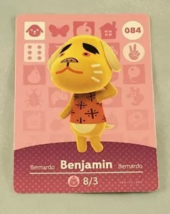 Animal Crossing Amiibo Card Series 1 Benjamin OFFICIAL CARD - Picture 1 of 2