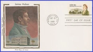 USA5 #1935 U/A COLORANO SILK FDC James Hoban - Foto 1 di 1