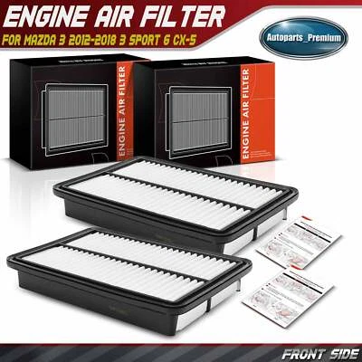 2x Filtro de aire del motor para Mazda 3 2012-2018 3 Sport 6 CX-5 2013-2022 L4 2,5 L 2,0 L Foto 1 de 2