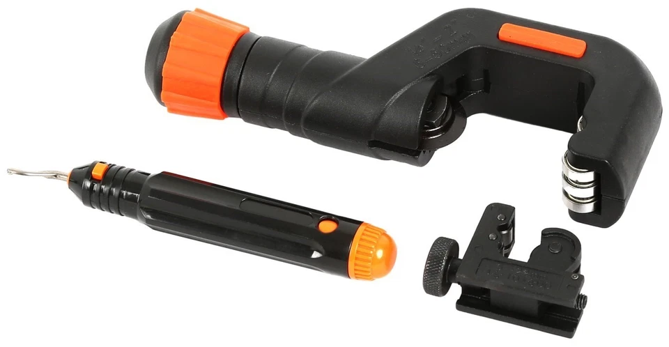 VCT 3PC Tubing Cutter Set Copper Pipe Cutter Mini Tube Cutter Deburring Tool - Image 1 of 1