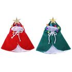Pet Clothes Hooded Cape Cat Costume Christmas Cloak for Holiday Cosplay Party