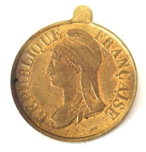 FRANCE-1870-FRANCO GERMAN WAR- PUBLIC NOTARIES AMBULANCE -BRASS -VERY RARE - Picture 1 of 2