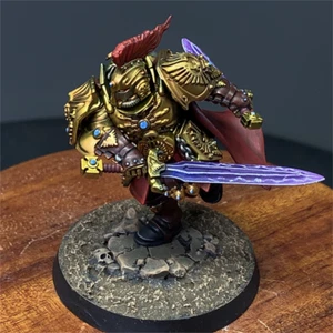 Warhammer 40K Blade Champion Adeptus Custodes GW Miniatures Presale Painted - Foto 1 di 6