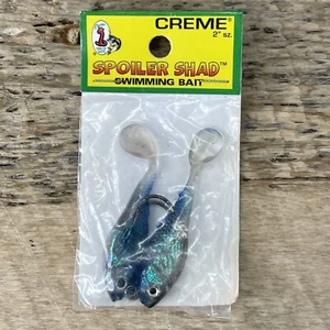 Creme SPOILER SHAD 2" sz. Swimming Bait - Blue Back 2 Pack SSB204 - NEW - Picture 1 of 3