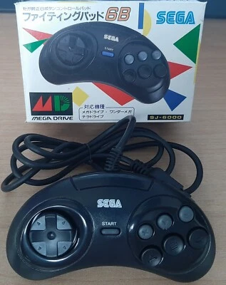 Mega Drive Control Pad SJ-6000 Controle de Luta 6B SEGA NOVO JAPÃO - Imagem 1 de 4