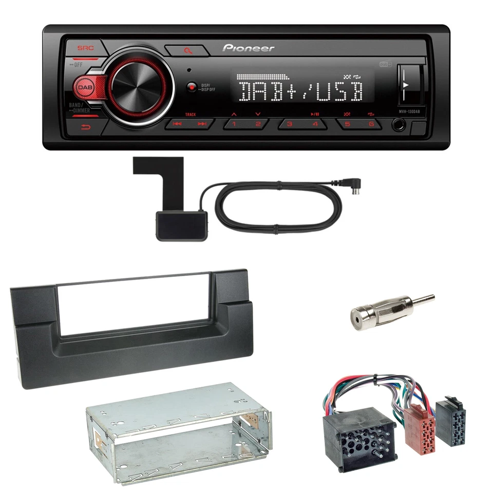 Pioneer MVH-130DAB Digitalradio USB Einbauset für BMW 5er E39 bis 09/2000 - Bild 1 von 1