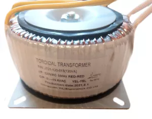 Transformator Ringkern Ringkerntransformator Trafo 120VA 230V 0----19,6VAC HB5 - Bild 1 von 1