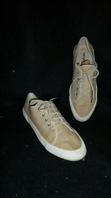 Tenis retro con cordones de arpillera de lona vintage años 80 90 EE. UU. 9/9,5 Foto 1 de 4