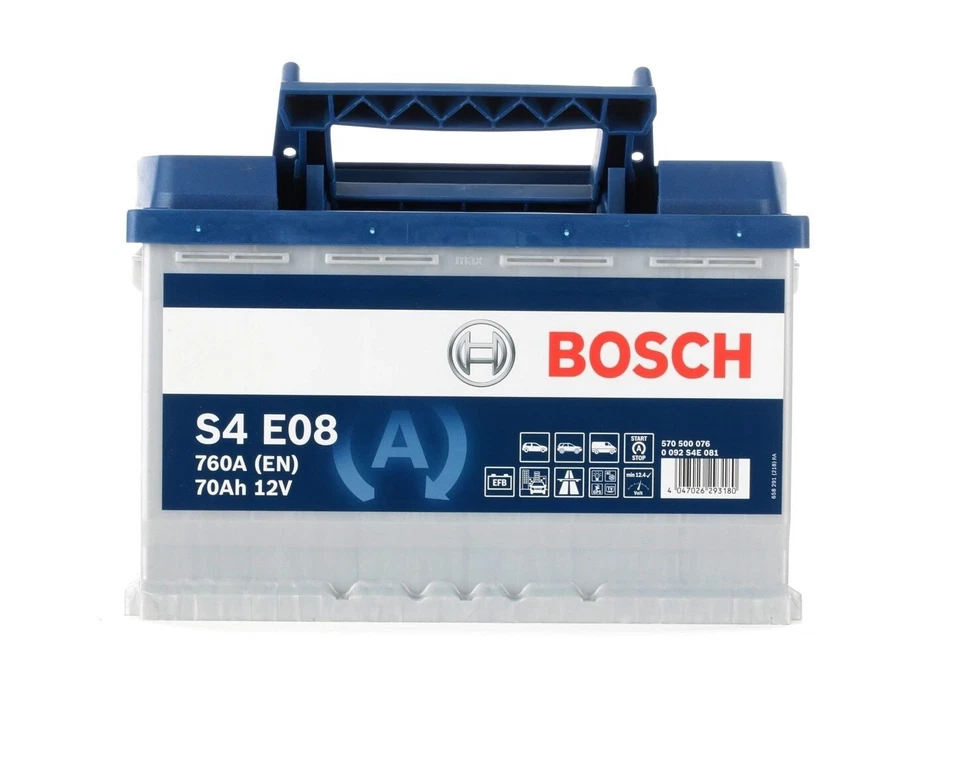 BOSCH BATTERIA AUTO S4 12V 70AH 760A EFB START & STOP +DX 278X175X190 - Immagine 1 di 4