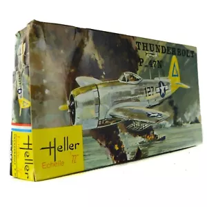 WW2 Heller THUNDERBOLT P-47N 1/72 Scale Plastic Model Kit Fighter Plane France - Picture 1 of 8