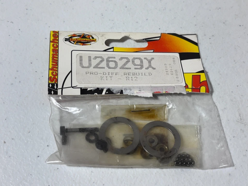 Schumacher U2629X Vintage RC R/C Pro Diff Kit de Reconstrucción R12 NUEVO NOS Diferencial Foto 1 de 1