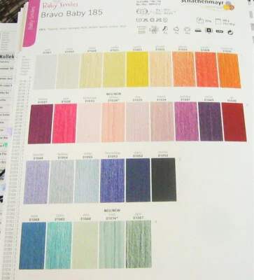 Schachenmayr "Bravo Baby 185); 50g Babygarn. hautfreundlichh (50,00€/kg)