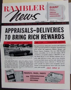 Rambler News 1961 volumen 4 no 10 información de venta distribuidores y vendedores original - Imagen 1 de 2