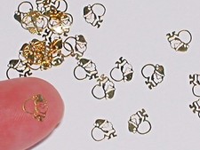 20pc Tiny metal Christmas Gnome Santa bendable rare charm fairy glitter findings