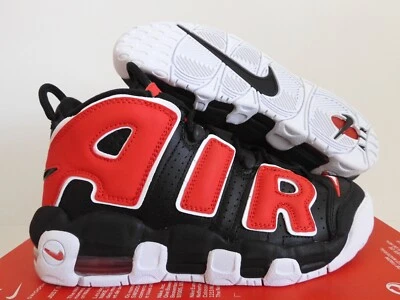 NIKE AIR MORE UPTEMPO (GS) "BRED" BLACK-UNIVERSITY RED SZ 4.5Y [DM3190-001] - Image 1 of 4