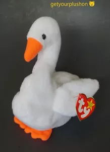 FELPA DE CISNE GRACIE 1996 COLECCIÓN BEANIE BABIES - Imagen 1 de 2