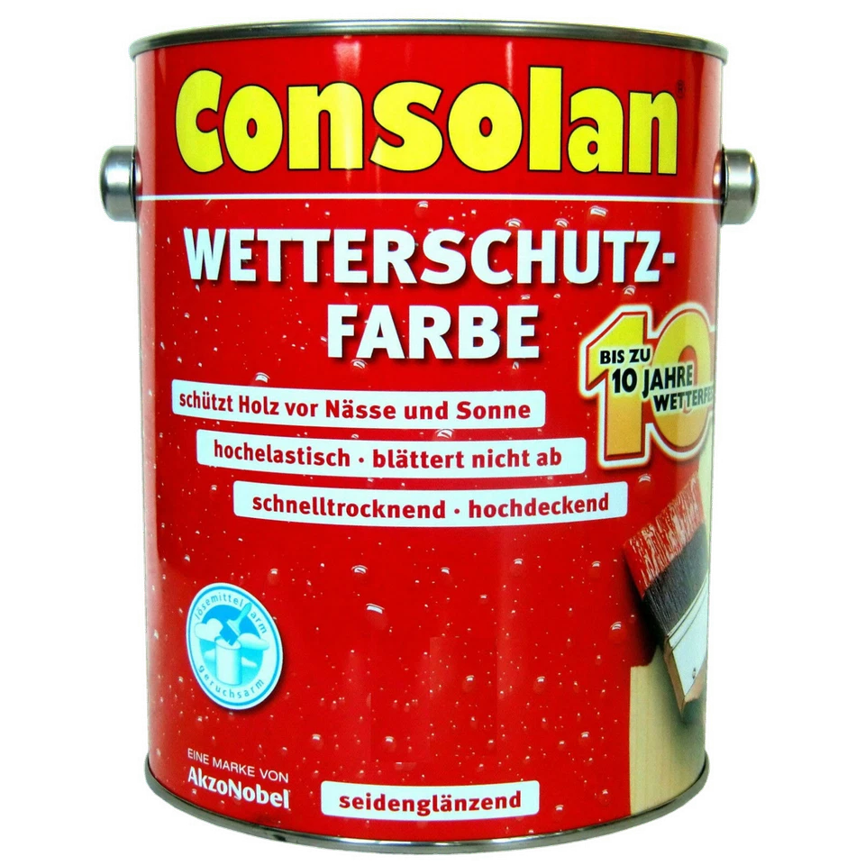 Consolan 2,5L Wetterschutzfarbe - Schwedenrot