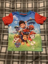 3-5 Y A Pawfect Team Boys Ex Store Nutmeg Characters T-shirt Long Sleeve Top