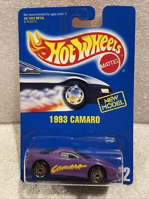 Hot Wheels Blue Card 202 1993 Chevy Camaro New Model BLISTERPACK CARDED - Image 1 of 4