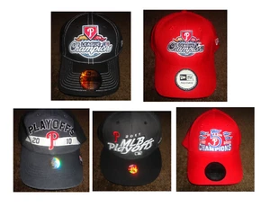 PHILLIES PICK A HAT: 2009 LEAGUECHAMPIONS/2010-2011 PLAYOFFS/ 5 IN A ROW SGA - Picture 1 of 11