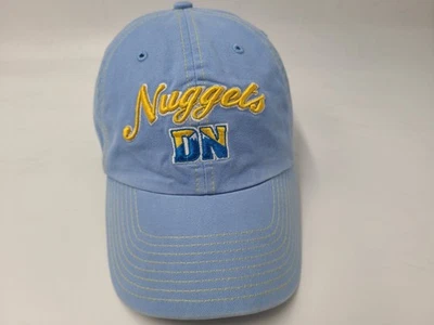 Vintage Denver Nuggets Twins Enterprise Strapback Adjustable Hat Cap NBA Blue - Image 1 of 4