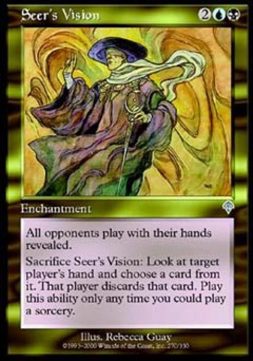 Seer's Vision - Medium Play MTG Invasion - Image 1 of 1