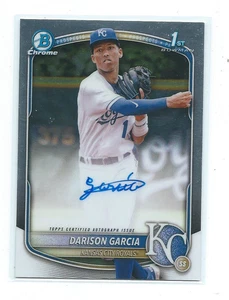 2025 Bowman Chrome-Darison Garcia 1st Bowman Autograph-Kansas City Royals - Picture 1 of 1