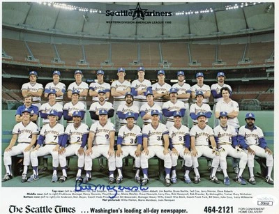 1980 Seattle Mariners Bill Mazeroski Signed Autographed Team Photo JSA COA - Image 1 of 2