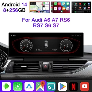 Autoradio Android 14.9 8+256G para Audi A6 A7 S6 S7 2012-2018 GPS actualización estéreo - Imagen 1 de 17