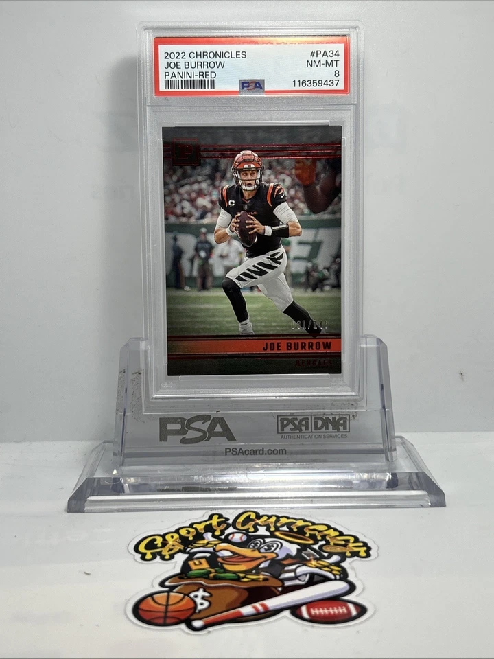 2022 Panini Chronicles - Panini Joe Burrow #PA-34 Red /149 - Image 1 of 2