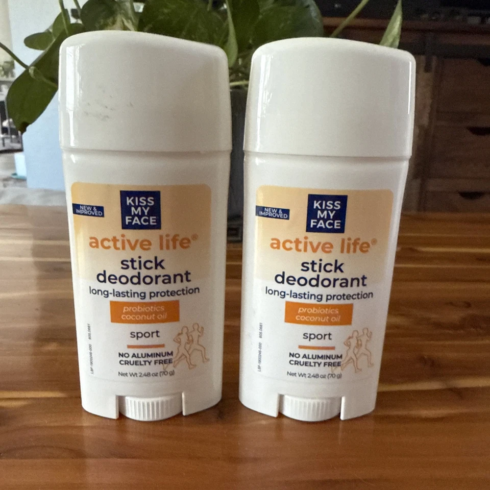 Desodorante Kiss My Face Active Life Stick ~ Sport 2 X 2,48 oz/70 g - Imagem 1 de 1