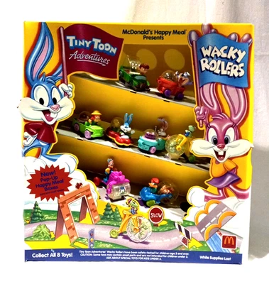 MCDONALDS  1992 TINY TOON ADVENTURES WACKY ROLLERS HAPPY MEAL DISPLAY - NICE - Image 1 of 4