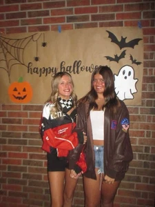 Top Gun Maverick bomber jacket. Costume Daughter Wore Once For Halloween Party - Picture 1 of 9