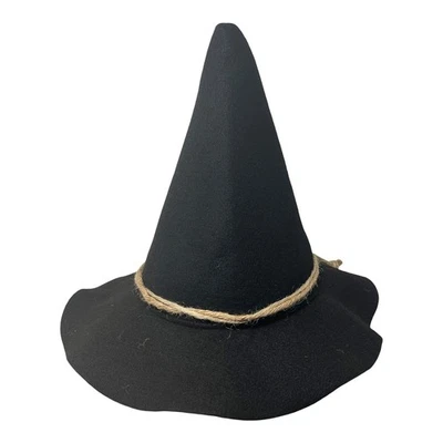 Sombrero Espantapájaros - Bruja Rústica con Top Punta y Cinta de Cuerda - Unisex Halloween... Foto 1 de 4