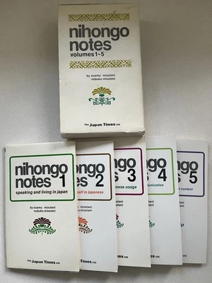 Nihongo Notes- Vol 1-5 -Speaking and Living in Japan Times Mizutani Grammar - Image 1 of 4