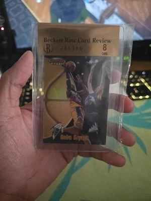 1997 Bowman's Best Refractor Kobe Bryant Beckett Raw Card Review 8  - Image 1 of 4