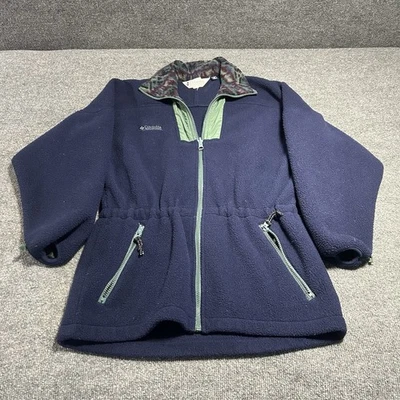 Chaqueta polar Columbia vintage años 90 cuello azteca para mujer S cintura ceñida hecha en EE. UU. Foto 1 de 4
