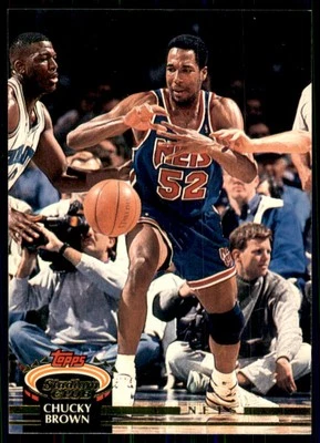 1992-93 Topps Stadium Club Chucky Brown Washington Bullets #371 - Image 1 of 2